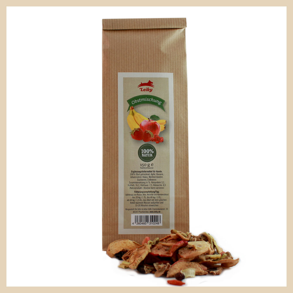 Hund_Muesli_Obstmischung Obstmischung getrocknet