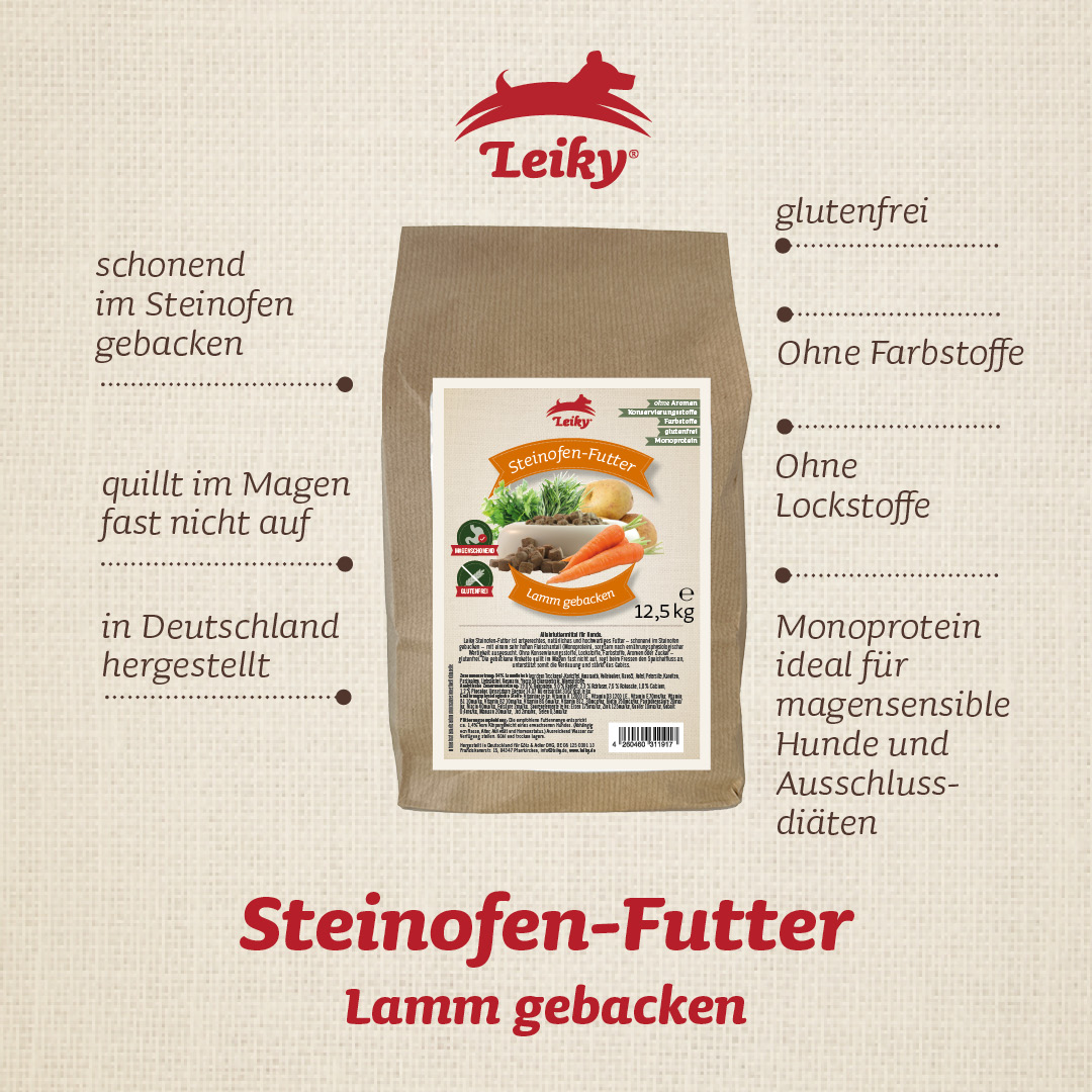 Steinofenfutter Lamm gebacken, 12,5 kg