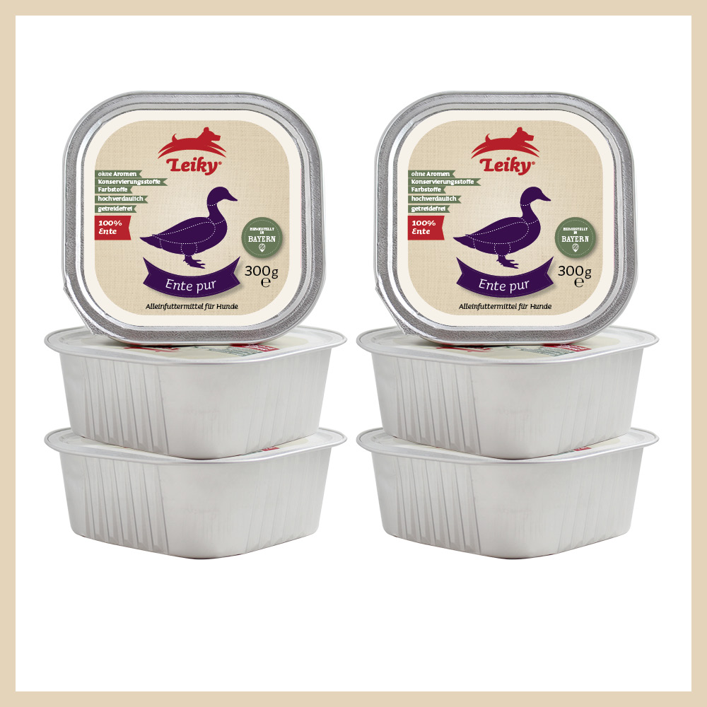 Nassfutter Lieblingspaket 6x Ente