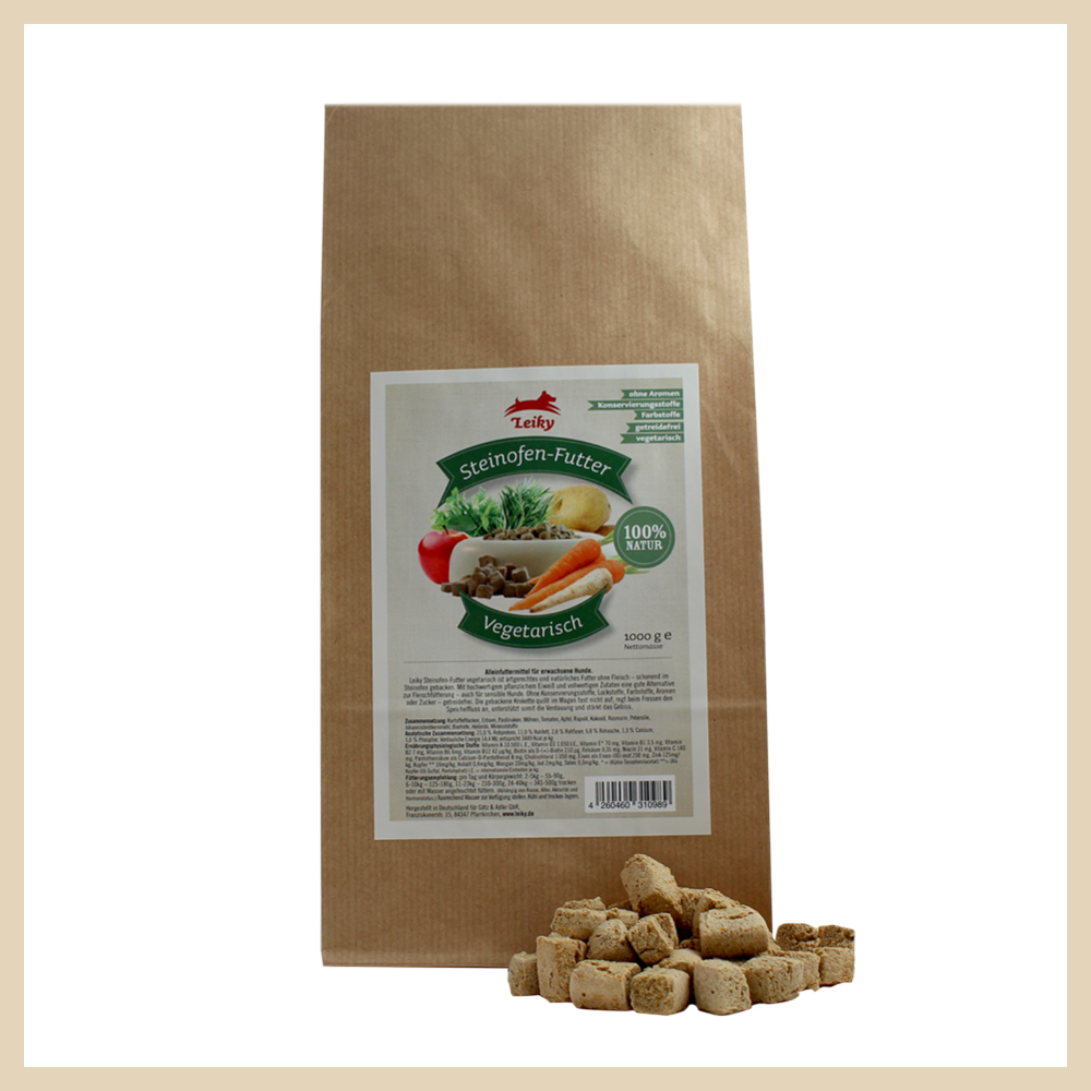 Hund_Trockenfutter_gebacken_Vegetarisch_1kg