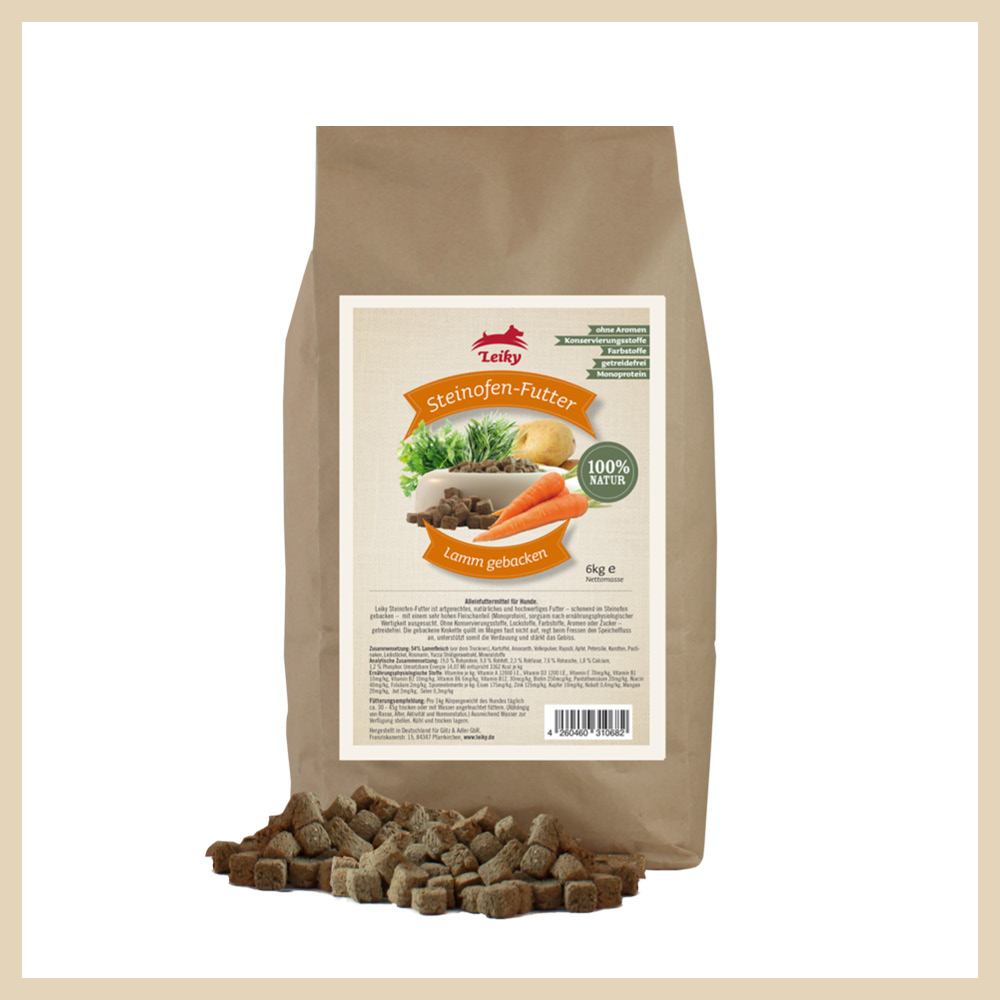 Steinofenfutter Lamm gebacken, 6kg