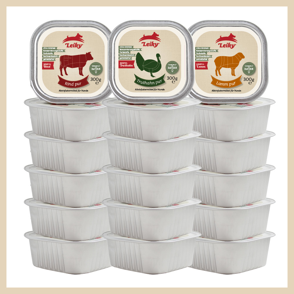 Nassfutter Big Pack je 6x Rind + Lamm + Truthahn