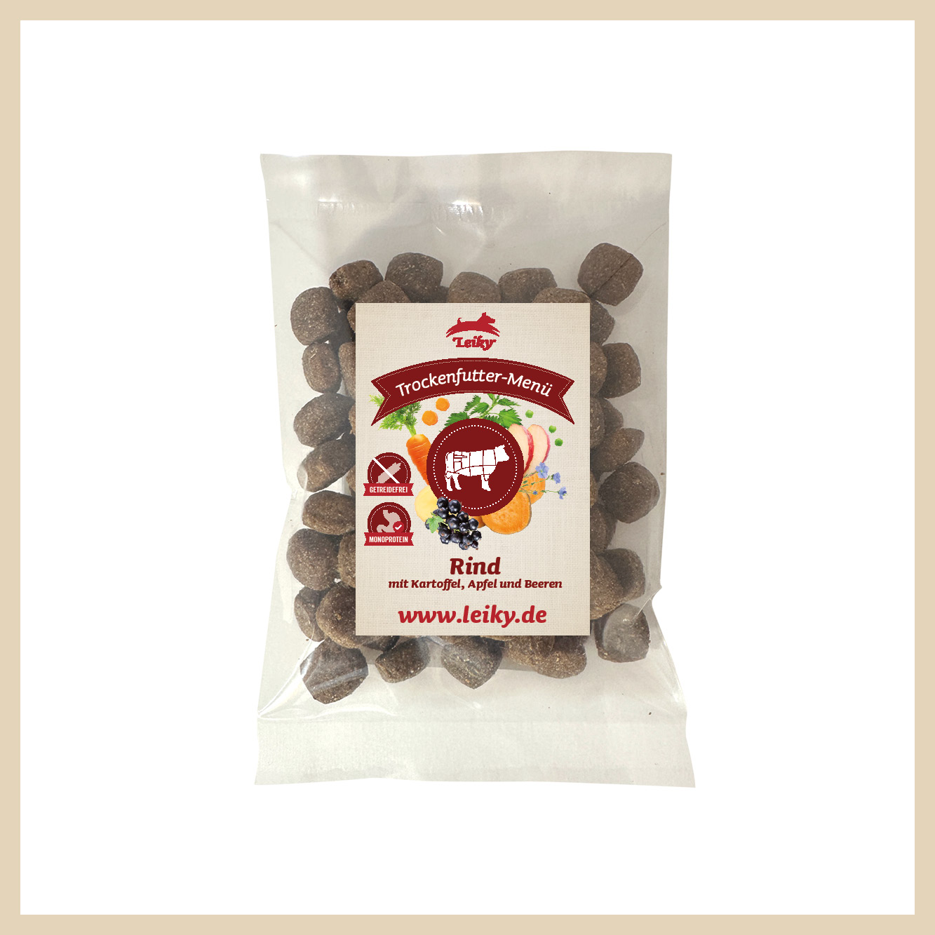 Kostenlos: Trockenfutter-Menü Rind Probe