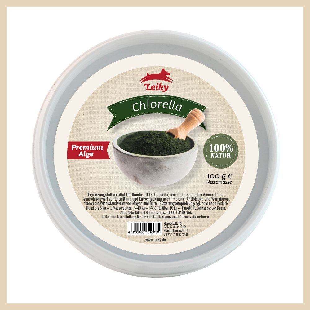Chlorella_Hund_Leiky Chlorella