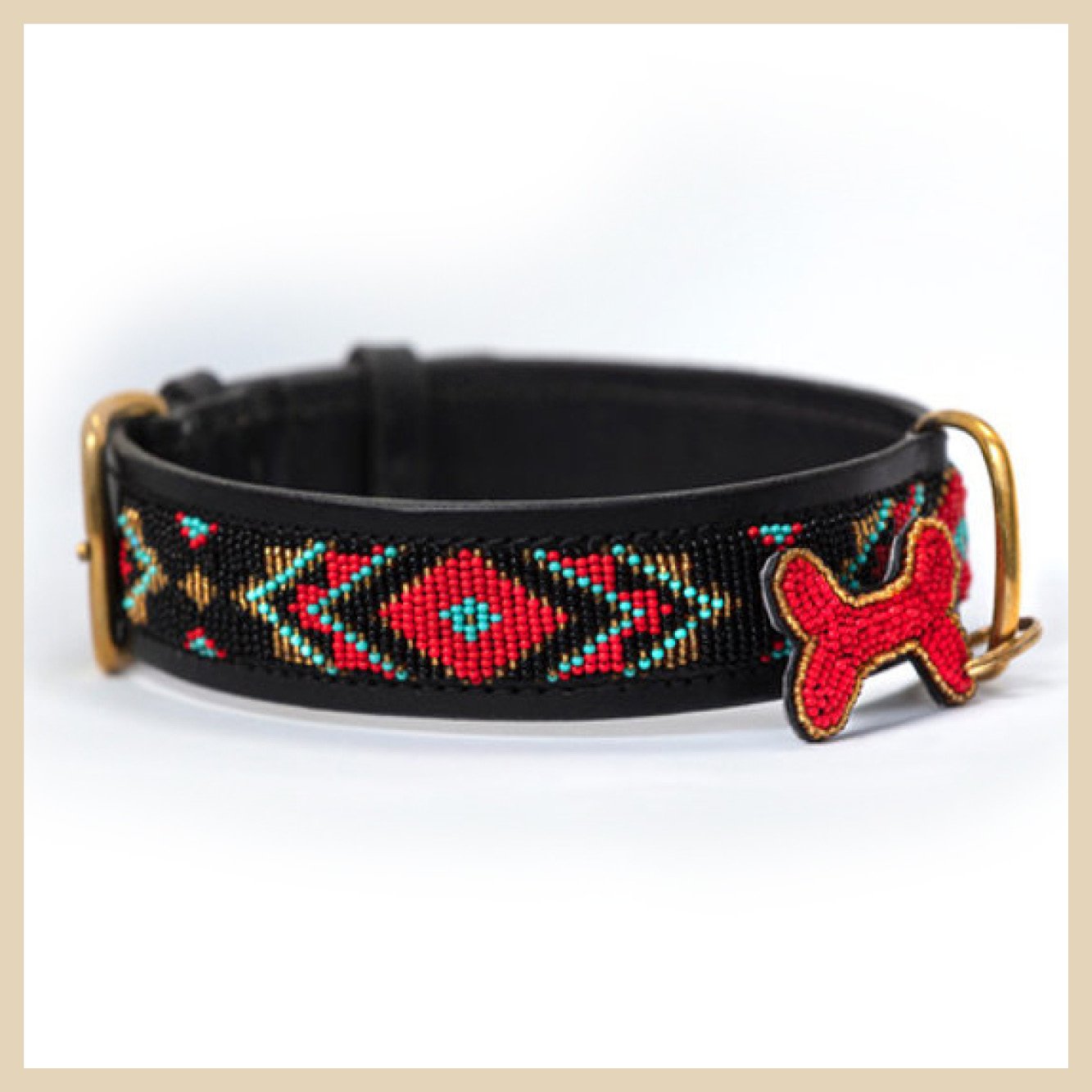 Hundehalsband_Kampuni_Zinj_Terese-Red_large Hundehalsband Zinj Terese Red  Large