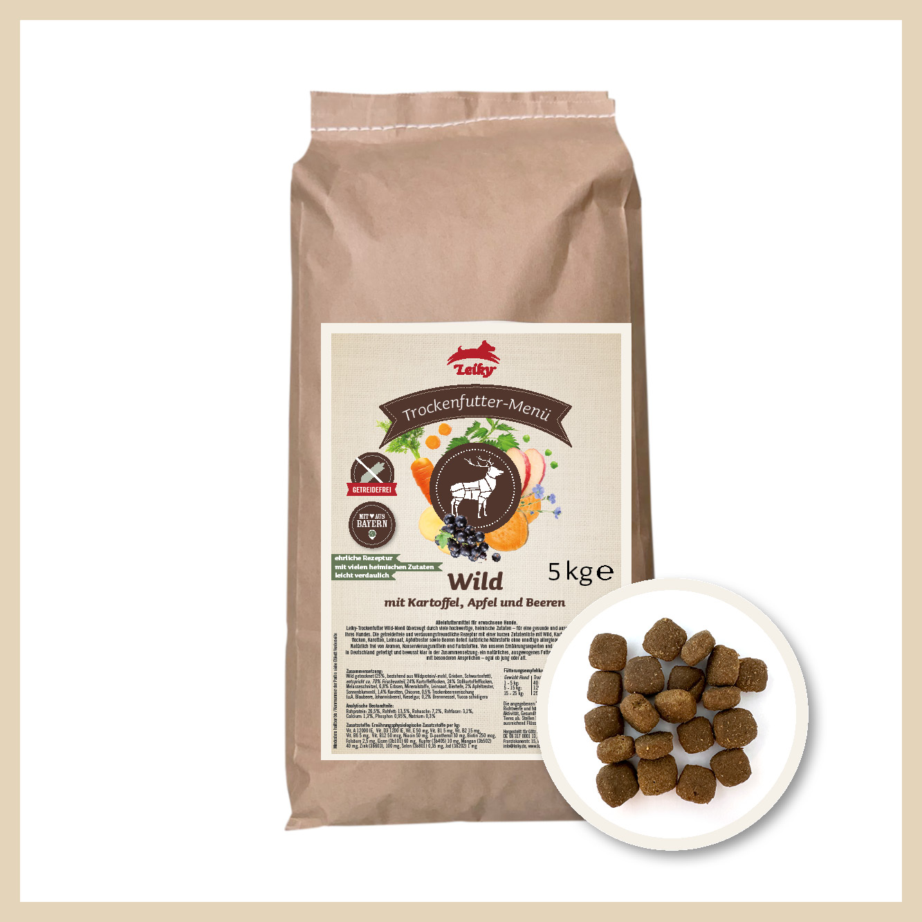 Trockenfutter-Menü Wild 5 kg