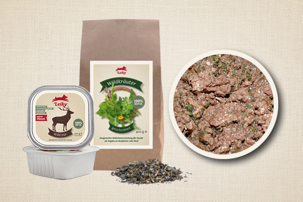 Blog_Leiky_Nassfutter_Wildkraeuter Leiky Rezept-Ideen für Hunde