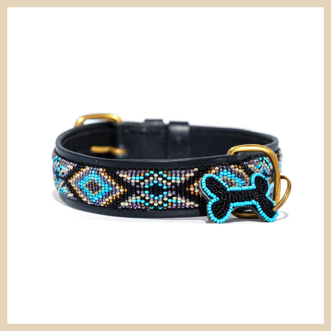 Hundehalsband_Kampuni_Ombima-Turquoise_small Hundehalsband Zinj Turquoise Small